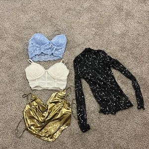 Four going out tops!